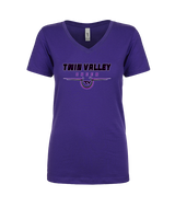 Twin Valley HS Cheer Design - Womens Vneck