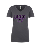 Twin Valley HS Cheer Swoop - Womens Vneck