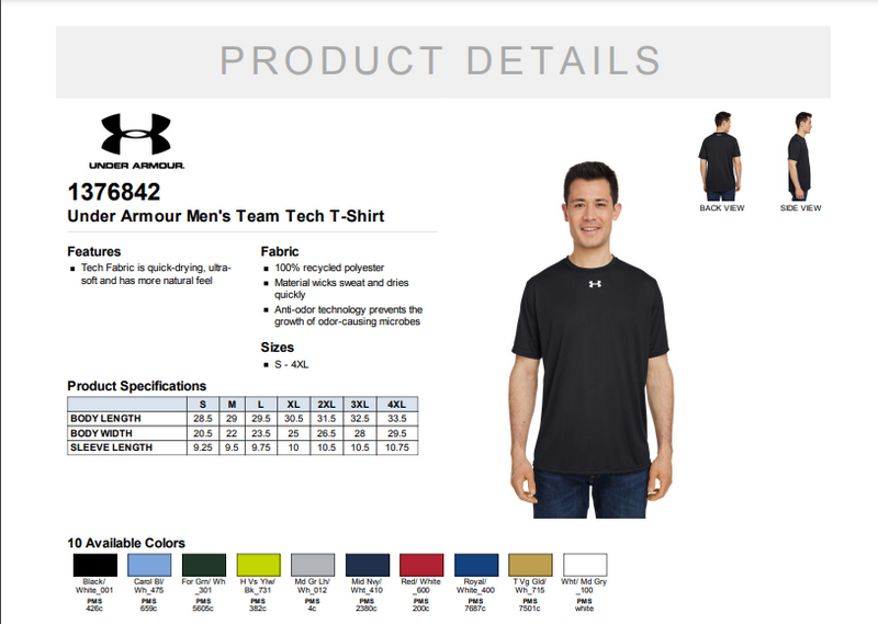 San Gabriel HS Track & Field Board - Under Armour Mens Team Tech T-Shirt