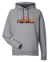 Apple Valley HS Football Splatter - Under Armour Rival Fleece Hooded Sweatshirt