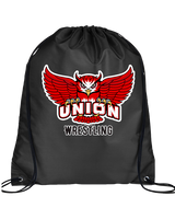 Union College Wrestling Logo - Drawstring Bag