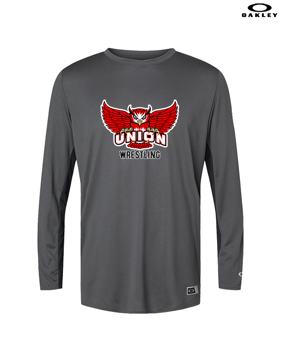 Union College Wrestling Logo - Mens Oakley Longsleeve