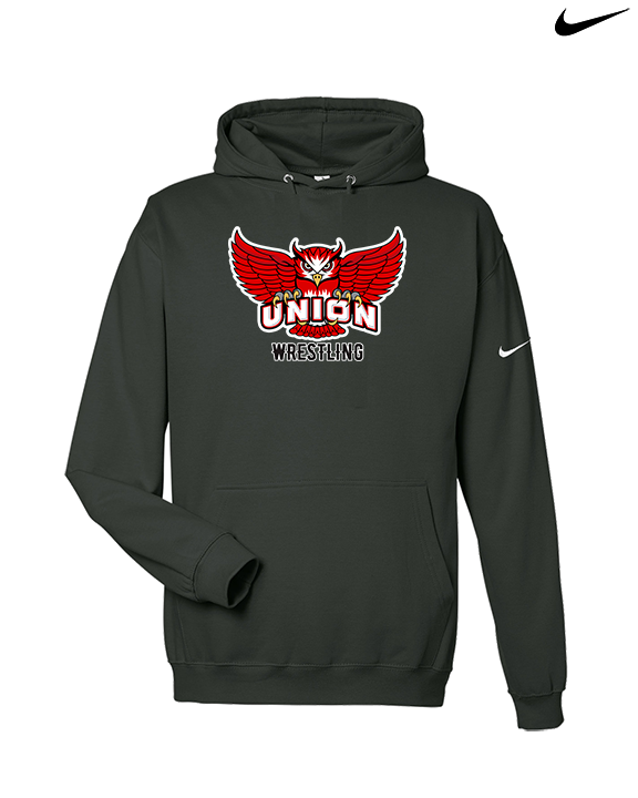 Union College Wrestling Logo - Nike Club Fleece Hoodie