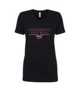 United Sports Abroad Football Design - Womens Vneck