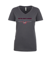 United Sports Abroad Football Design - Womens Vneck