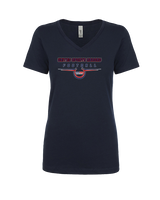 United Sports Abroad Football Design - Womens Vneck