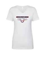 United Sports Abroad Football Design - Womens Vneck