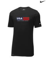 United Sports Abroad Football Logo - Mens Nike Cotton Poly Tee