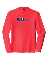 United Sports Abroad Football Logo - Tri-Blend Long Sleeve