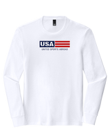United Sports Abroad Football Logo - Tri-Blend Long Sleeve