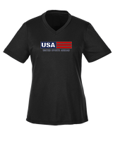 United Sports Abroad Football Logo - Womens Performance Shirt