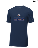 Valhalla HS Wrestling Logo - Mens Nike Cotton Poly Tee