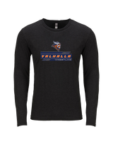 Valhalla HS Wrestling Logo - Tri-Blend Long Sleeve