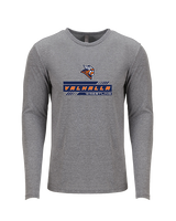Valhalla HS Wrestling Logo - Tri-Blend Long Sleeve