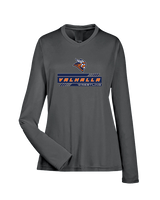 Valhalla HS Wrestling Logo - Womens Performance Longsleeve