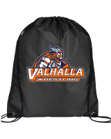 Valhalla HS Wrestling Main Logo - Drawstring Bag