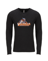 Valhalla HS Wrestling Main Logo - Tri-Blend Long Sleeve