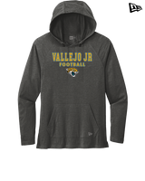 Vallejo Jr Jaguars Football Block - New Era Tri-Blend Hoodie