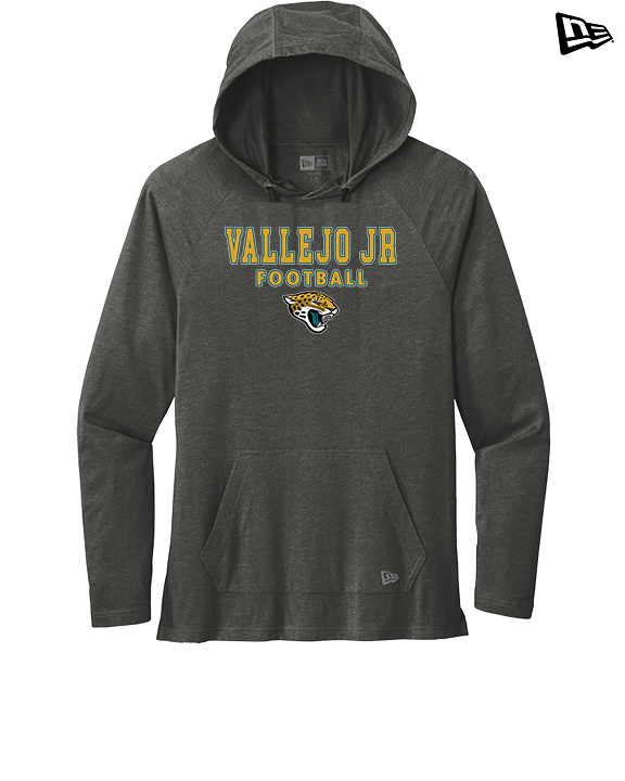 Vallejo Jr Jaguars Football Block - New Era Tri-Blend Hoodie
