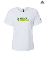 Vanden HS Boys Basketball Basic - Womens Adidas Performance Shirt