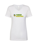 Vanden HS Boys Basketball Basic - Womens Vneck