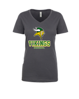 Vanden HS Boys Basketball Shadow - Womens Vneck
