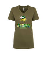 Vanden HS Boys Basketball Shadow - Womens Vneck