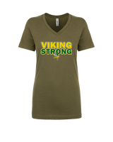 Vanden HS Boys Basketball Strong - Womens Vneck