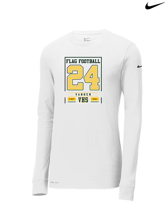 Vanden HS Girls Flag Football First Ride - Mens Nike Longsleeve