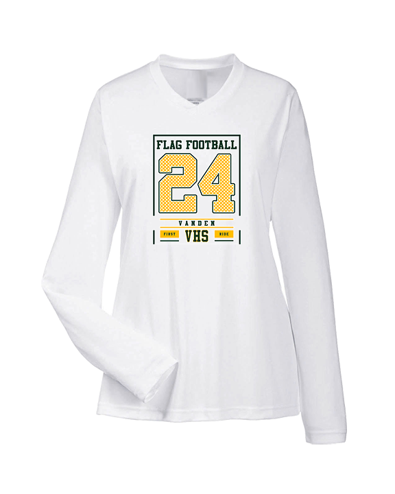 Vanden HS Girls Flag Football First Ride - Womens Performance Longsleeve