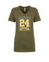 Vanden HS Girls Flag Football First Ride - Womens Vneck