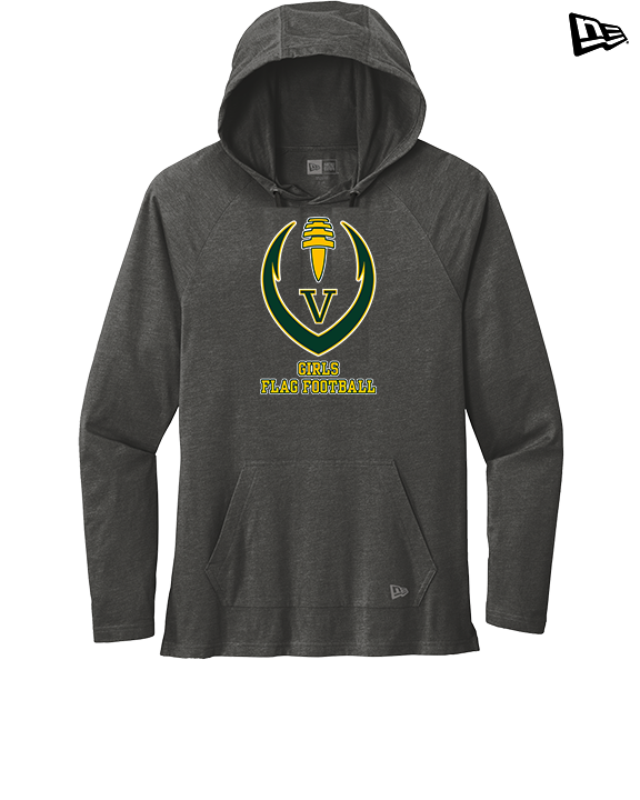 Vanden HS Girls Flag Football Full Football - New Era Tri-Blend Hoodie