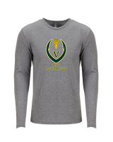 Vanden HS Girls Flag Football Full Football - Tri-Blend Long Sleeve