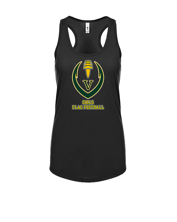 Vanden HS Girls Flag Football Full Football - Womens Tank Top
