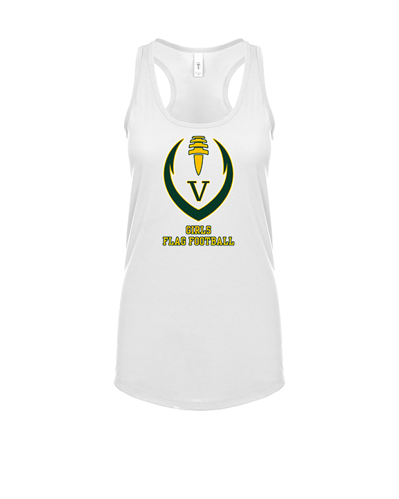 Vanden HS Girls Flag Football Full Football - Womens Tank Top