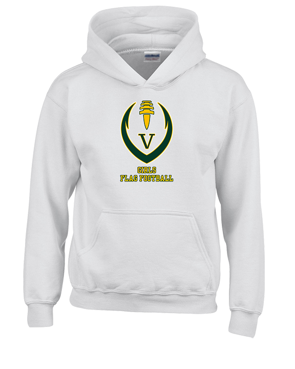 Vanden HS Girls Flag Football Full Football - Youth Hoodie