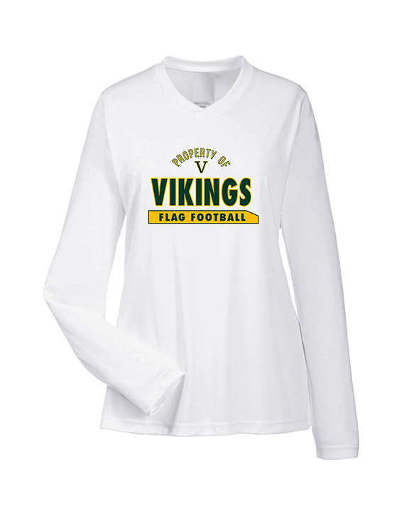 Vanden HS Girls Flag Football Property - Womens Performance Longsleeve