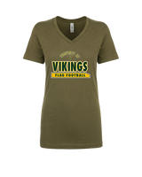 Vanden HS Girls Flag Football Property - Womens Vneck
