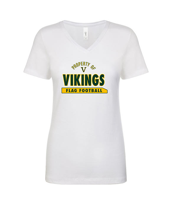 Vanden HS Girls Flag Football Property - Womens Vneck