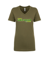 Vanden HS Girls Soccer Bold - Womens Vneck