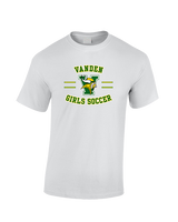 Vanden HS Girls Soccer Curve - Cotton T-Shirt