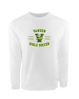 Vanden HS Girls Soccer Curve - Crewneck Sweatshirt