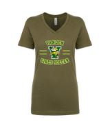 Vanden HS Girls Soccer Curve - Womens Vneck