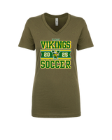 Vanden HS Girls Soccer Stamp - Womens Vneck