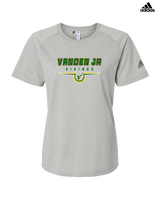 Vanden Jr Vikings Football Design - Womens Adidas Performance Shirt