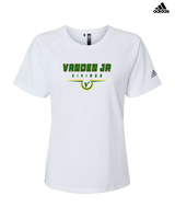Vanden Jr Vikings Football Design - Womens Adidas Performance Shirt