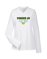 Vanden Jr Vikings Football Design - Womens Performance Longsleeve