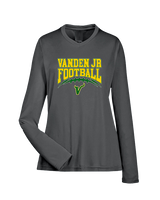 Vanden Jr Vikings Football Football - Womens Performance Longsleeve