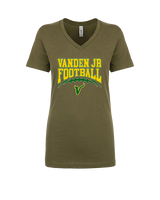 Vanden Jr Vikings Football Football - Womens Vneck