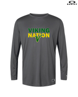 Vanden Jr Vikings Football Nation - Mens Oakley Longsleeve